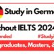 Apply for Germany Scholarships Without IELTS 2024 | Fully Funded